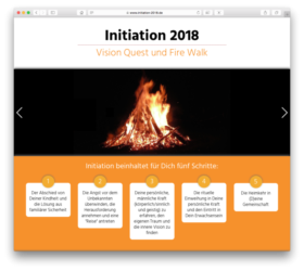 <a href='http://www.initiation-2018.de' target='_blank'>www.initiation-2018.de</a><br />Initiation 2018, Vision Quest und Fire Walk<br />Februar 2018 - Technologie: HTML responsive<br /> (39/138)