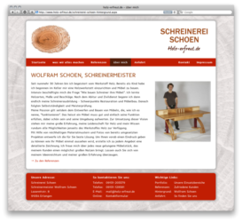 <a href='http://www.holz-erfreut.de' target='_blank'>www.holz-erfreut.de</a><br />Schreinerei Schoen in Erlangen<br />Dezember 2013 - Technologie: netissimoCMS responsive<br/>&nbsp; (49/65)